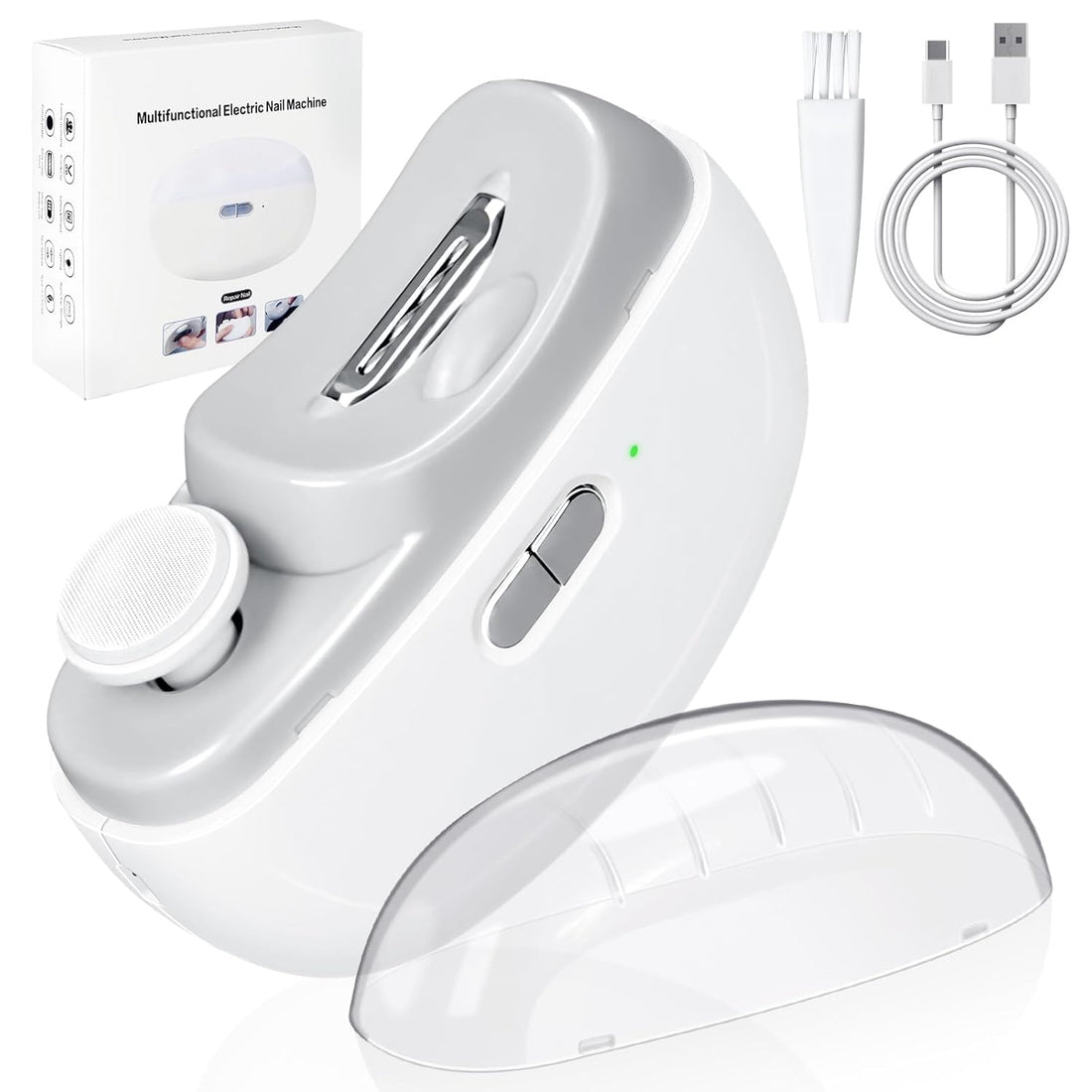 Automatic Electric Nail Clipper 2-in-1 Nail Cutting And Polishing