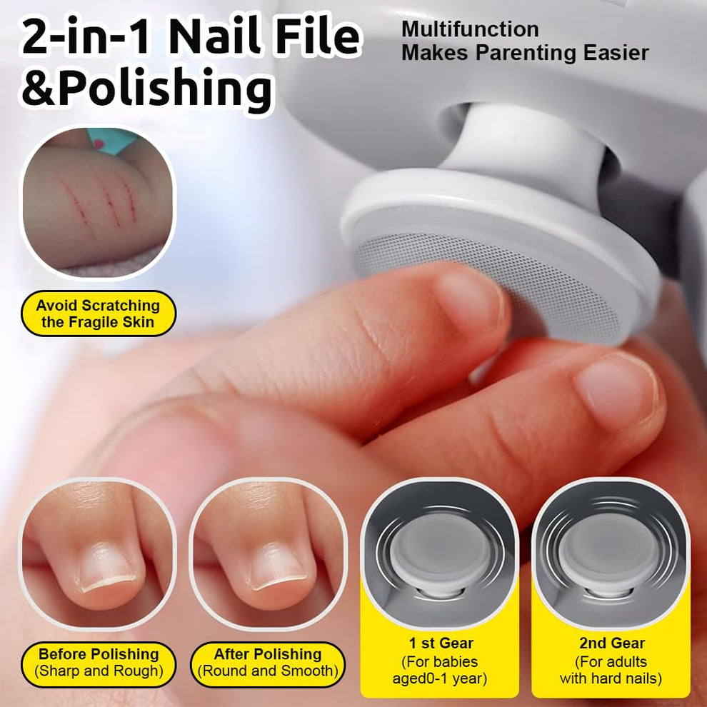 Automatic Electric Nail Clipper 2-in-1 Nail Cutting And Polishing