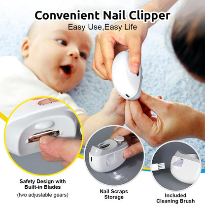 Automatic Electric Nail Clipper 2-in-1 Nail Cutting And Polishing