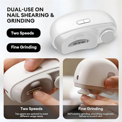 Automatic Electric Nail Clipper 2-in-1 Nail Cutting And Polishing